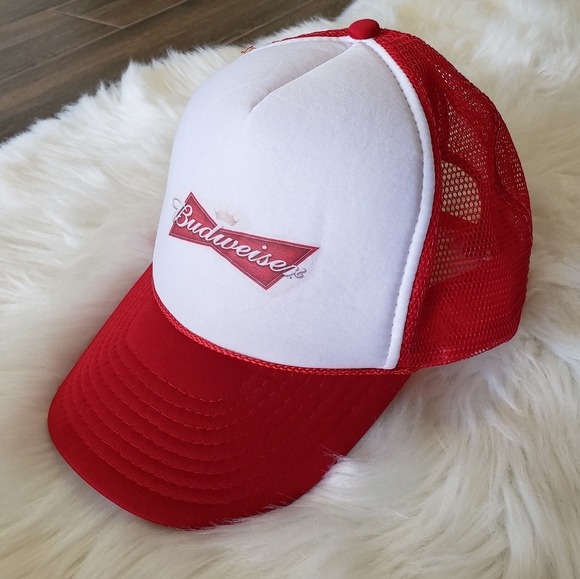 Budweiser Other - B2G1 VTG 90's Red/White Budweiser Snap Back Hat